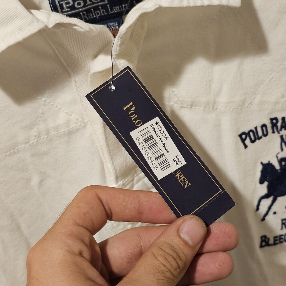 Vtg Polo Ralph Lauren Rugby Shirt Men Size XXL No. 67 R.L.P.C Bleecker N.Y. NWT - Picture 6 of 9